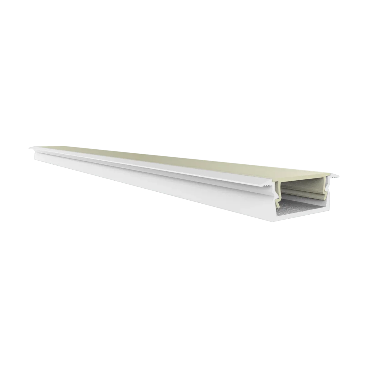 LED Aluprofil EXO-NLN1F_14 Einbauprofil Weiß – 2 m, ultraflach, mit Flügeln für LED Streifen bis 14 mm LED Aluprofil EXO-NLN1F_14 Einbauprofil Weiß – 2 m, ultraflach, mit Flügeln für LED Streifen bis 14 mm