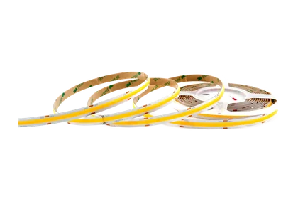 COB LED Streifen 10 mm – 528 LEDs/m, 24V, 14W/m, 1400 lm/m, 5m – Warmweiß 2700K CRI>90, IP33, punktfrei
