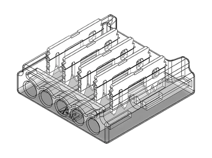 LED Anschlussverbinder – 5-polig, 10 mm, lötfrei & frei konfigurierbar für RGBW SMD LED-Streifen (ohne Kabel)