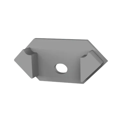 Endkappe für LED Alu Fliesenprofil Exo-F2_15 + Cover PC45 _16