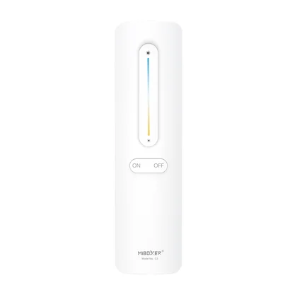 MiBoxer C3 LED Fernbedienung Weiß – für einfarbige & CCT LED Streifen, 2,4 GHz Funk, 1 Zone