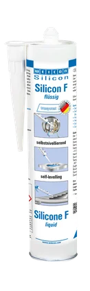 WEICON Silicon F Flüssigsilikon 310 ml, selbstnivellierend, neutralvernetzend, transparent
