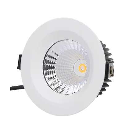 LED Einbaustrahler IP65 wasserdicht 12W 24V DC, Farbtemperatur einstellbar 2000-6000K, CRI 95, 60° Reflektor, Lochmaß Ø100 mm
