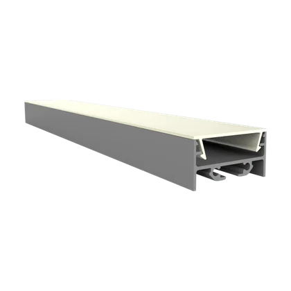 LED Aluprofil EXO-N3_24 Aufbauprofil Silber – 2 m, 24 mm breit für breite LED Streifen