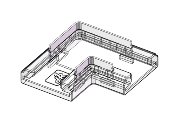 LED Eckverbinder – L-Form, 2-polig, lötfrei für 10 mm COB LED-Streifen LED Eckverbinder – L-Form, 2-polig, lötfrei für 10 mm COB LED-Streifen