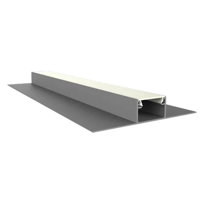 LED Aluprofil EXO-T3_16 Trockenbau-Mittelprofil Silber – 2 m, flächenbündig, für LED Streifen bis 16 mm