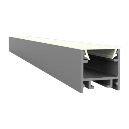 LED Aluprofil EXO-N1_16 Aufbauprofil Silber – 2 m, ultraflach, für LED Streifen bis 16 mm