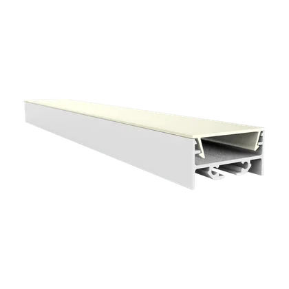 LED Aluprofil EXO-N3_24 Aufbauprofil Weiß – 2 m, 24 mm breit für breite LED Streifen