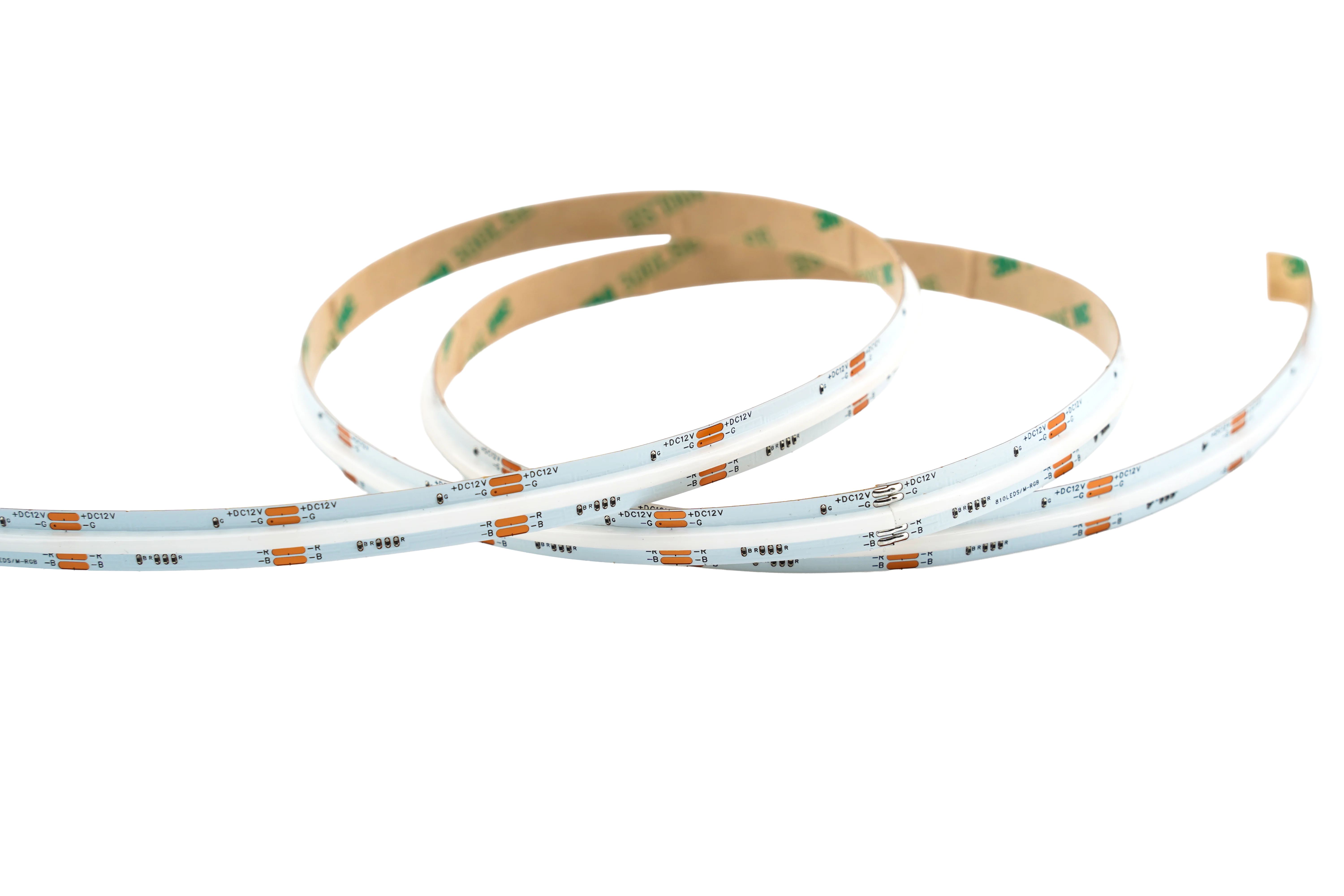COB RGB LED Streifen 10 mm – 810 LEDs/m, 12V, 14W/m, 5m – RGB Farbwechsel, IP33, punktfrei COB RGB LED Streifen 10 mm – 810 LEDs/m, 12V, 14W/m, 5m – RGB Farbwechsel, IP33, punktfrei