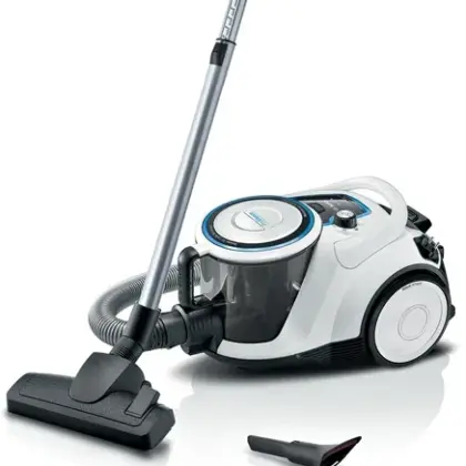 BOSCH Serie 6 Beutelloser Staubsauger ProSilence, Weiß