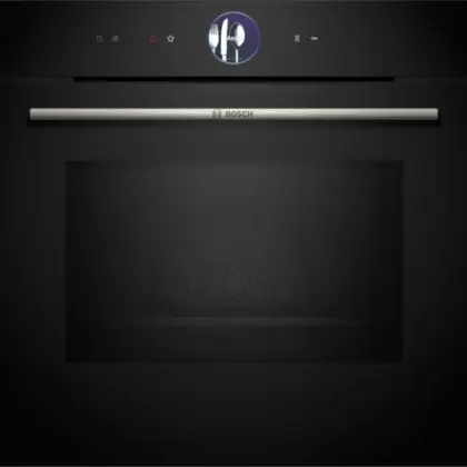 BOSCH Serie 8 Einbau-Backofen mit Mikrowellenfunktion, Schwarz – 60 × 60 cm