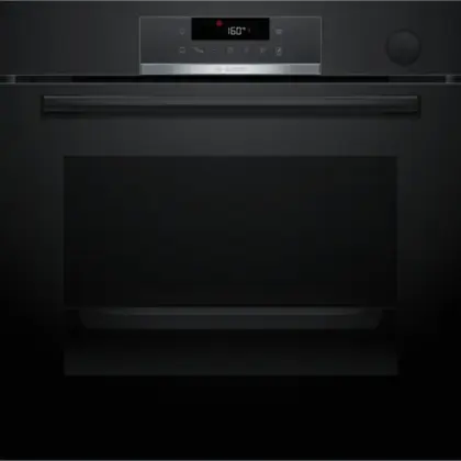 BOSCH Serie 4 Einbau-Backofen mit Dampfunterstützung, Schwarz – 60 × 60 cm BOSCH Serie 4 Einbau-Backofen mit Dampfunterstützung, Schwarz – 60 × 60 cm