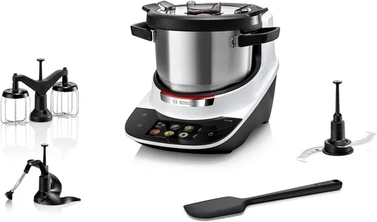 BOSCH Küchenmaschine mit Kochfunktion, Cookit Basic Set Weiß MCC9553EWC