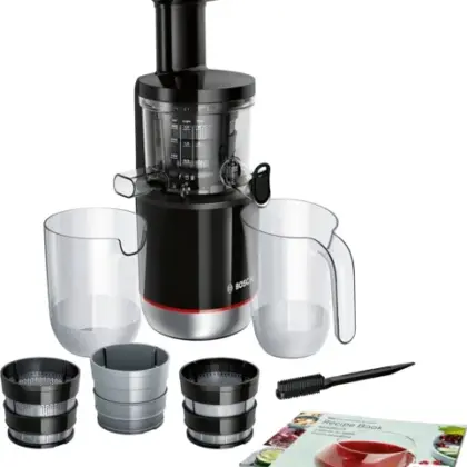 BOSCH Slow juicer VitaExtract 150 W aus Edelstahl, Schwarz