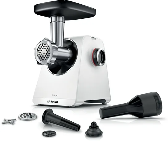 BOSCH Serie 6 Fleischwolf MultiPower 2100 W, Weiß