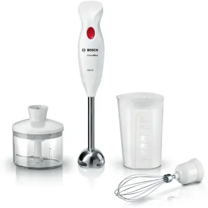 BOSCH Stabmixer CleverMixx 400 W Weiß, Rot MSM24500 BOSCH Stabmixer CleverMixx 400 W Weiß, Rot MSM24500