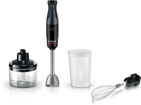 BOSCH Serie 4 Stabmixer ErgoMaster 1000 W Schwarz, anthrazit MSM4B621 BOSCH Serie 4 Stabmixer ErgoMaster 1000 W Schwarz, anthrazit MSM4B621