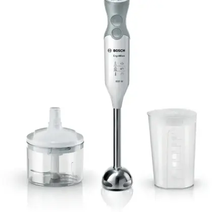 BOSCH Stabmixer ErgoMixx 600 W Weiß, Window grey MSM66120 BOSCH Stabmixer ErgoMixx 600 W Weiß, Window grey MSM66120