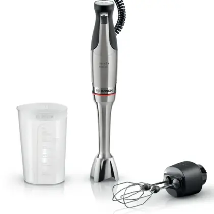 BOSCH Serie 8 Stabmixer ErgoMaster 1500 W Gebürsteter Stahl MSM8M914 BOSCH Serie 8 Stabmixer ErgoMaster 1500 W Gebürsteter Stahl MSM8M914