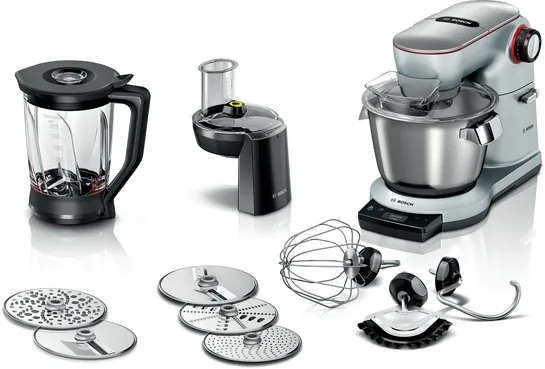 BOSCH Serie 8 Küchenmaschine OptiMUM 1600 W Silber, Schwarz