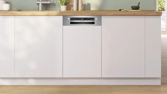 BOSCH Serie 2 Teilintegrierter Geschirrspüler 45 cm Gebürsteter Stahl SPI2HKS42E BOSCH Serie 2 Teilintegrierter Geschirrspüler 45 cm Gebürsteter Stahl SPI2HKS42E
