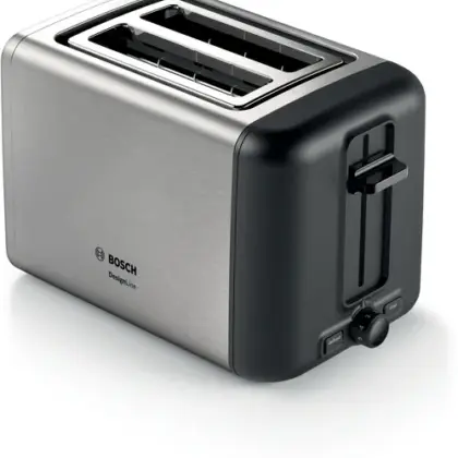 BOSCH Kompakt Toaster DesignLine Gebürsteter Stahl TAT3P420DE