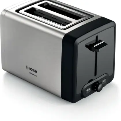 BOSCH Kompakt Toaster DesignLine Gebürsteter Stahl TAT4P420DE