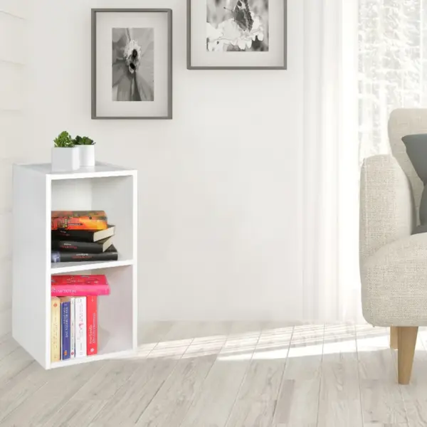 FineBuy Standregal aus Holz, Weiß – 30 × 60 × 30 cm FineBuy Standregal aus Holz, Weiß – 30 × 60 × 30 cm