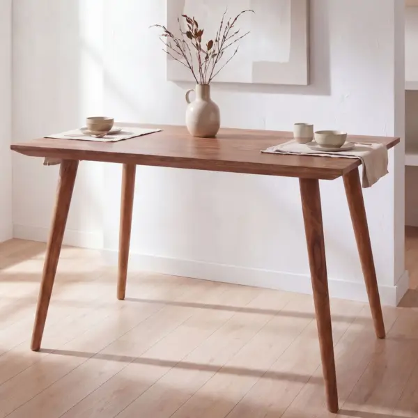FineBuy Esszimmertisch Sheesham rustikal Massiv aus Holz, Braun FineBuy Esszimmertisch Sheesham rustikal Massiv aus Holz, Braun