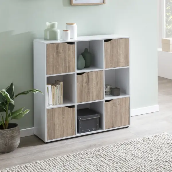 FineBuy Standregal MASSA, Weiß – 89 × 91 × 29 cm FineBuy Standregal MASSA, Weiß – 89 × 91 × 29 cm