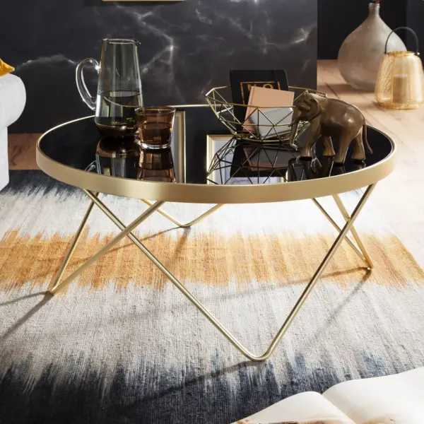 FineBuy Design Couchtisch, Schwarz FineBuy Design Couchtisch, Schwarz
