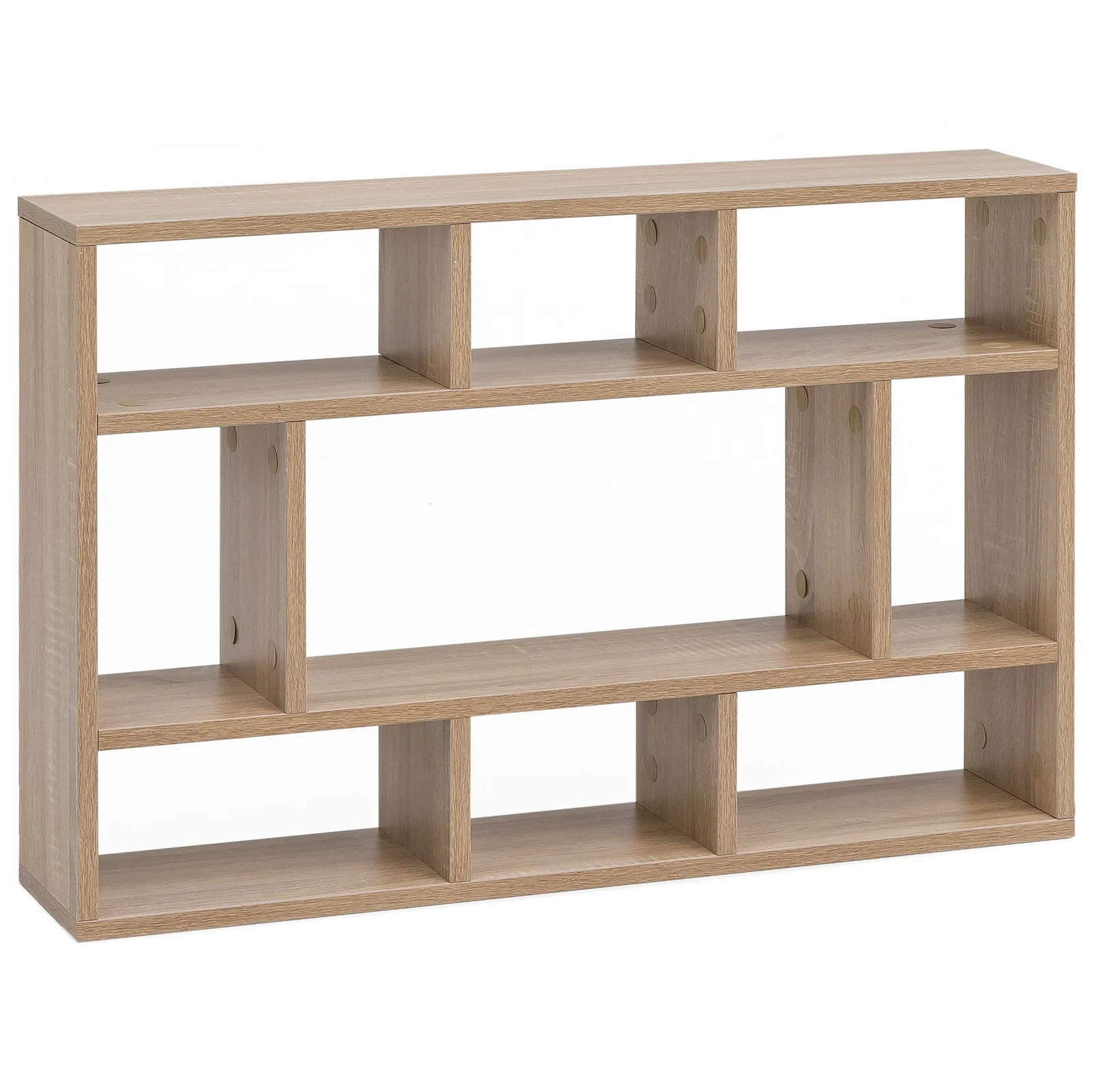 FineBuy Wandregal aus Holz, Weiß – 75 × 51 × 16 cm
