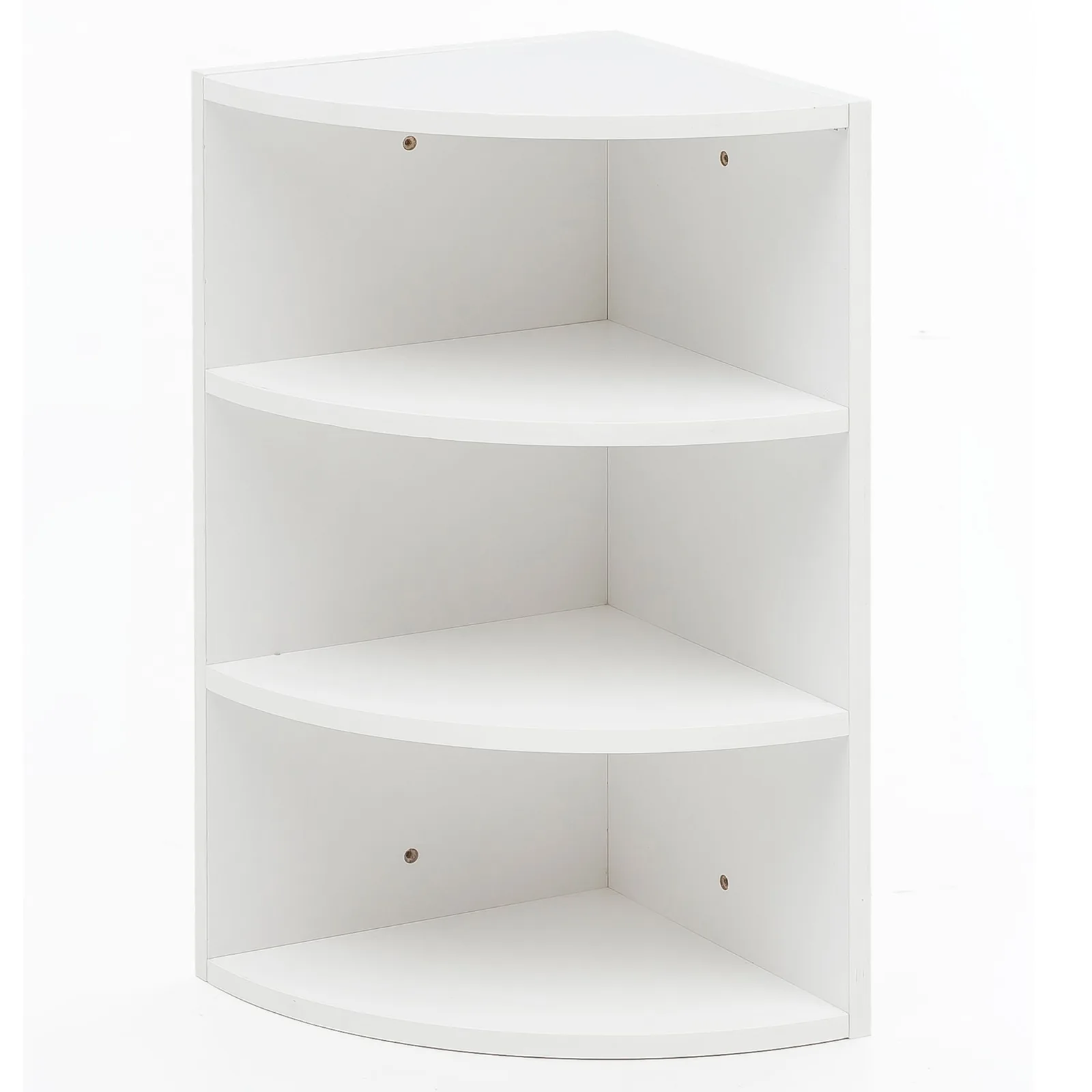 FineBuy Eckregal aus Holz, Weiß – 30 × 60 × 30 cm