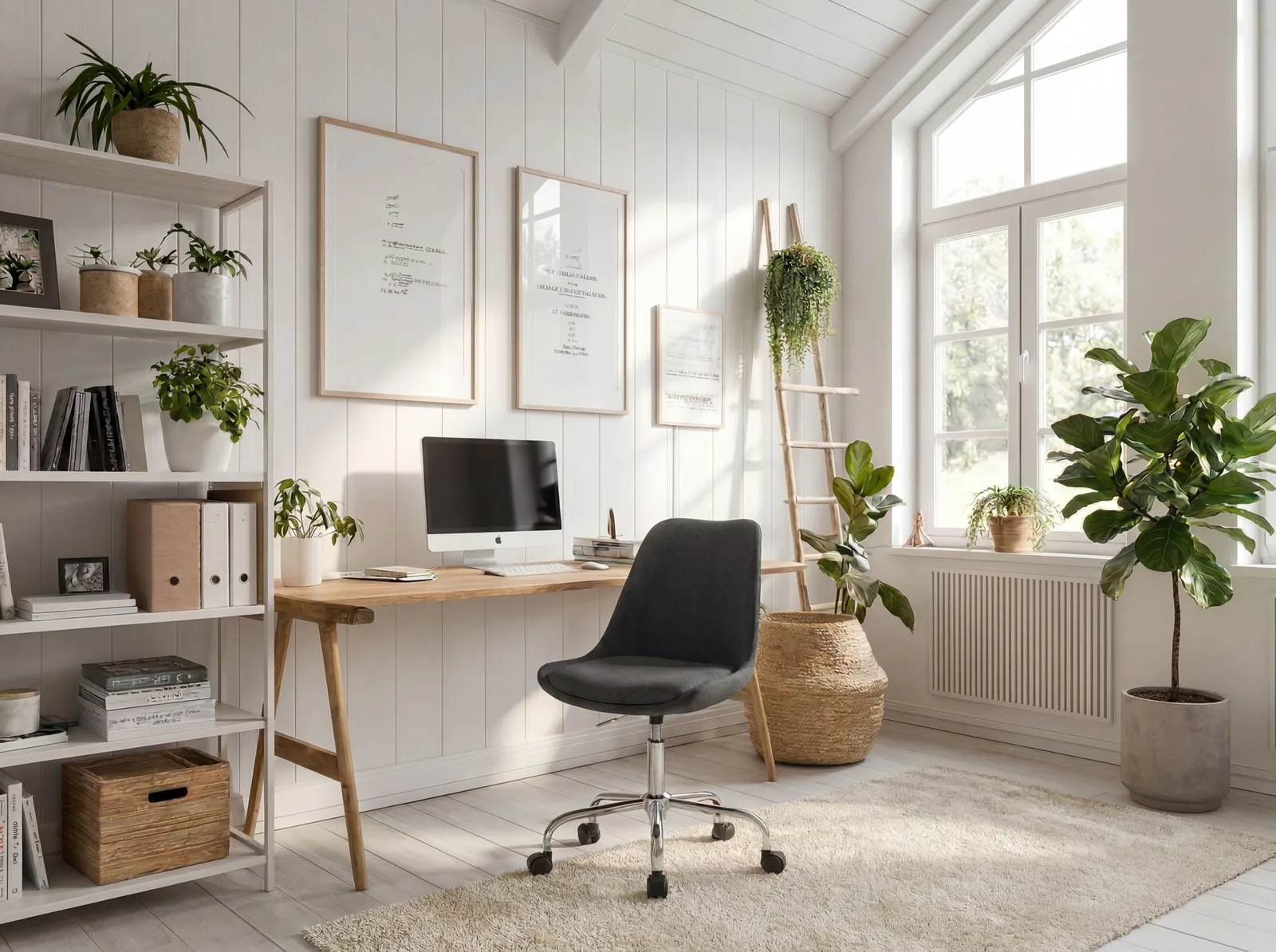 FineBuy Schreibtischstuhl Stoff Design Drehstuhl mit Lehne, Schwarz