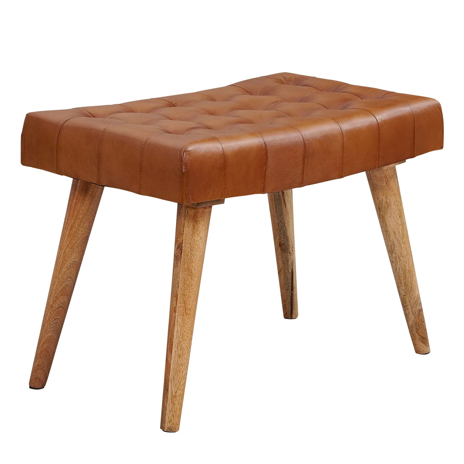 FineBuy Sitzhocker, Braun – 67 × 47 × 39 cm