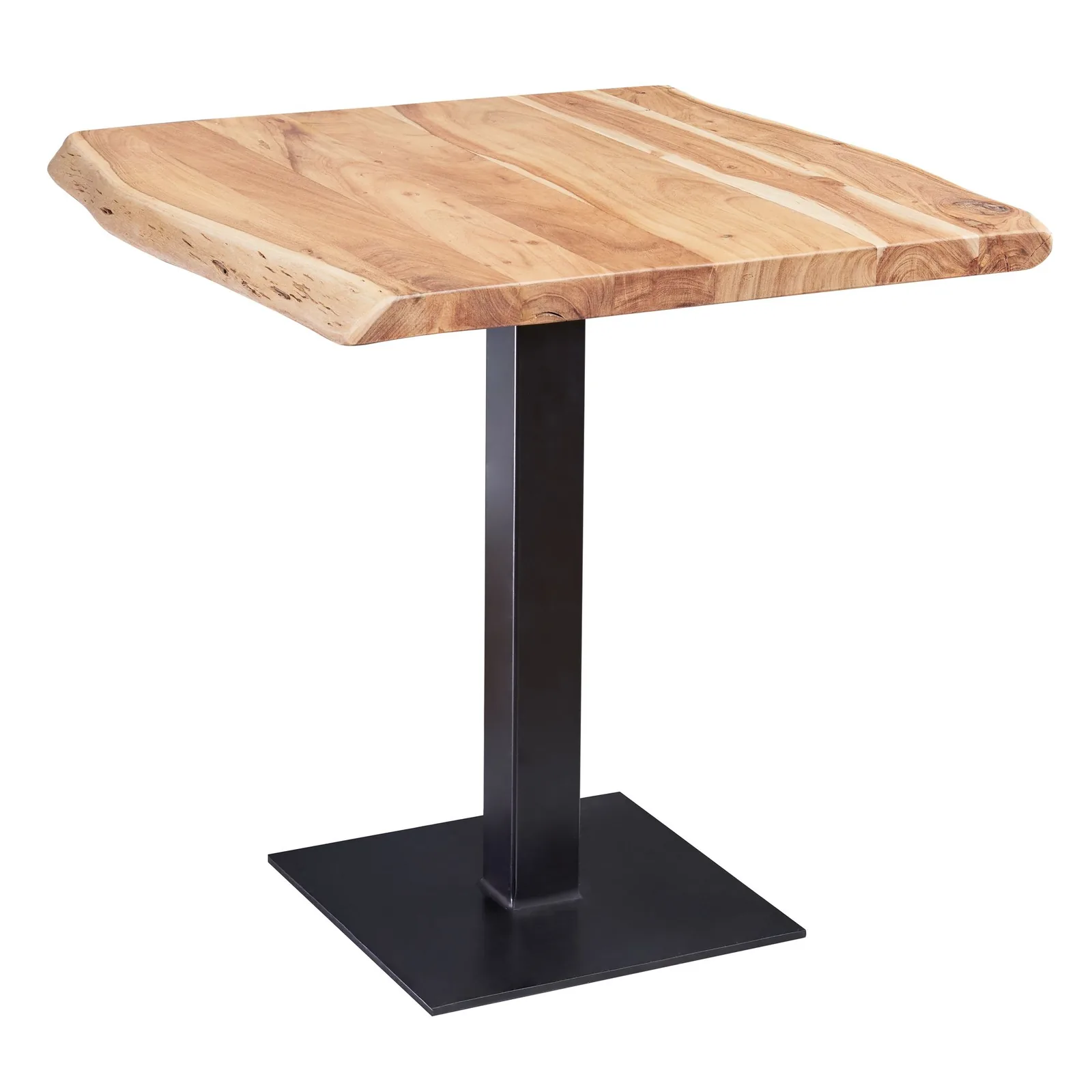 FineBuy Esszimmertisch, Braun – 80 cm