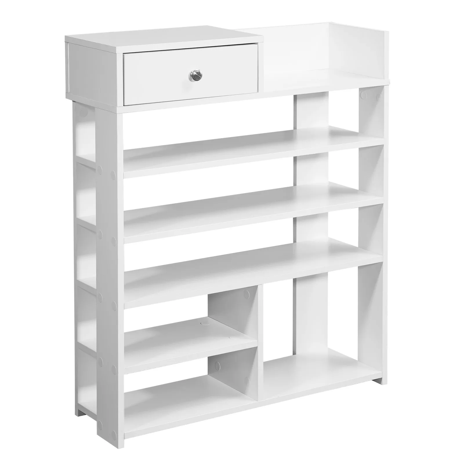 FineBuy Design Schuhregal, Weiß – 75 × 92,5 × 24 cm