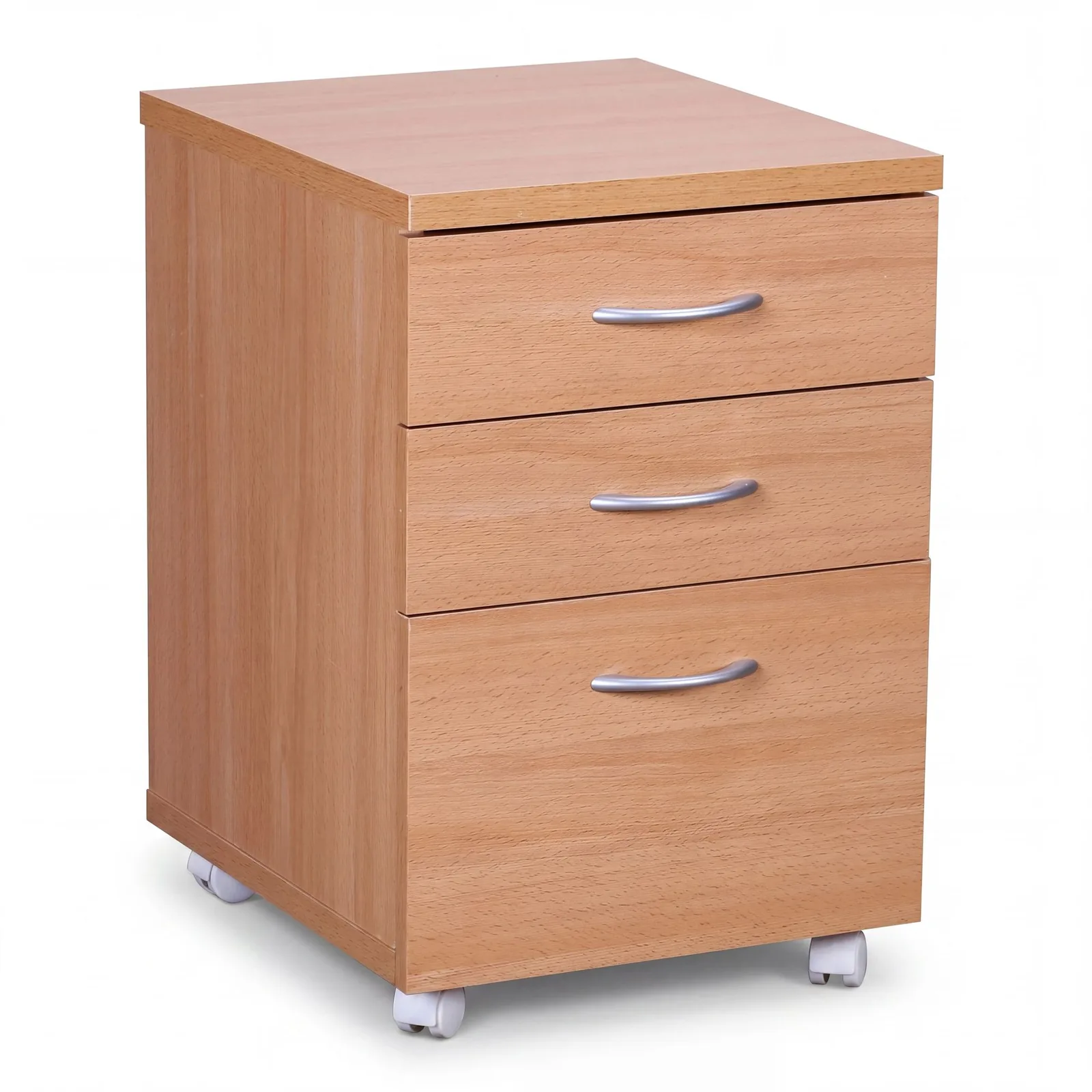 FineBuy Rollcontainer OTTAWA, Braun – 40 × 60 × 45 cm