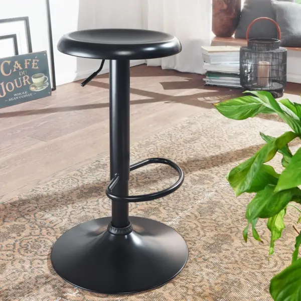 FineBuy Barhocker, Schwarz