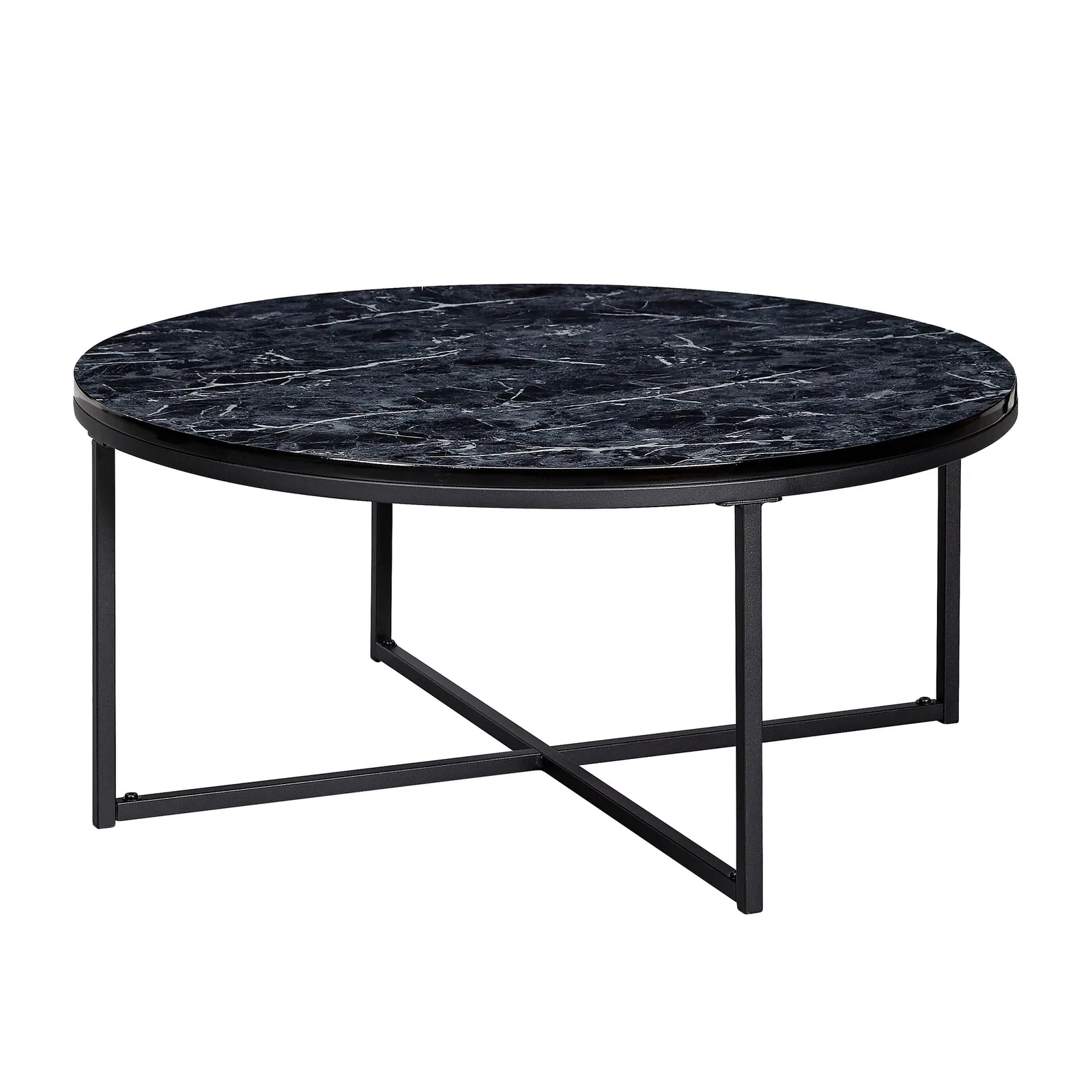 FineBuy Design Couchtisch, Weiß – 80 cm