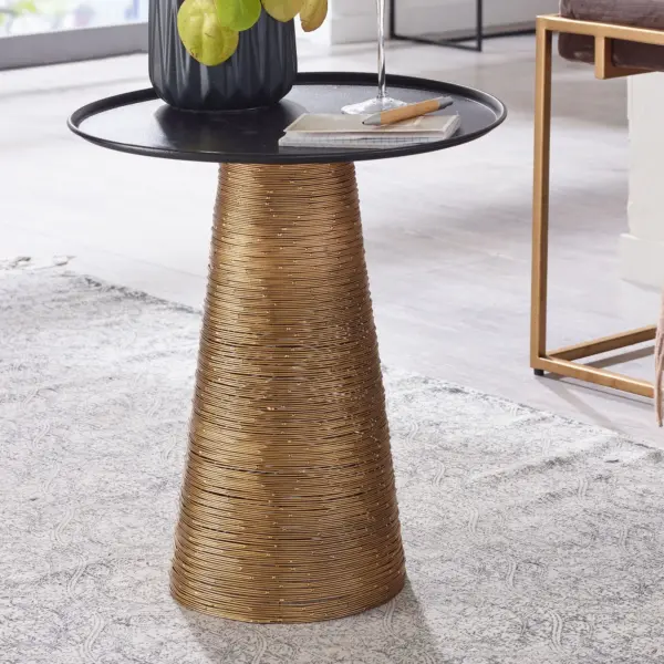 FineBuy Beistelltisch rund 40 cm Metall gold – Orientalischer Design Wohnzimmertisch aus Alu – Kleiner Aluminium Couchtisch – Sofatisch Dekotisch FineBuy Beistelltisch rund 40 cm Metall gold – Orientalischer Design Wohnzimmertisch aus Alu – Kleiner Aluminium Couchtisch – Sofatisch Dekotisch