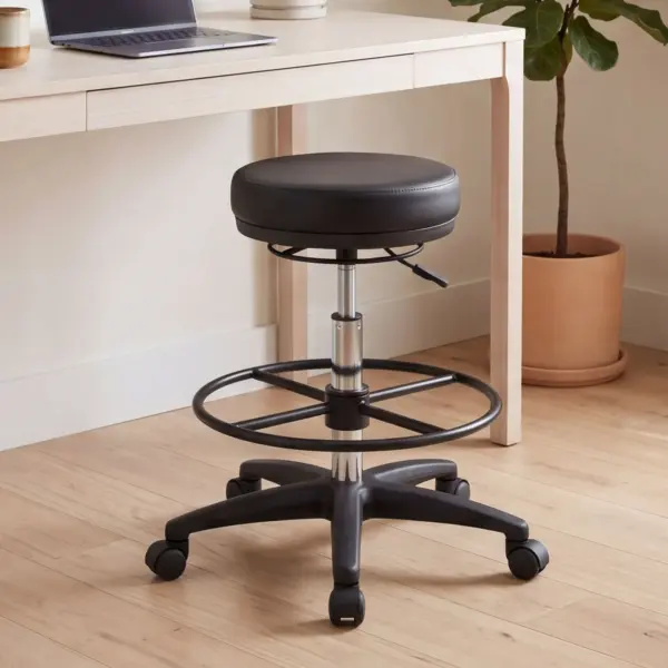 FineBuy Arbeitshocker, Schwarz