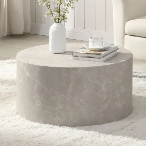 FineBuy Couchtisch MONOBLOC, 60 cm – für Wohnzimmer