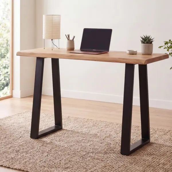 FineBuy Schreibtisch, Braun – 118 × 41 × 76,5 cm