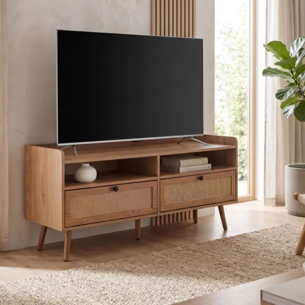 FineBuy Lowboard, Braun – 120 × 56 × 39 cm