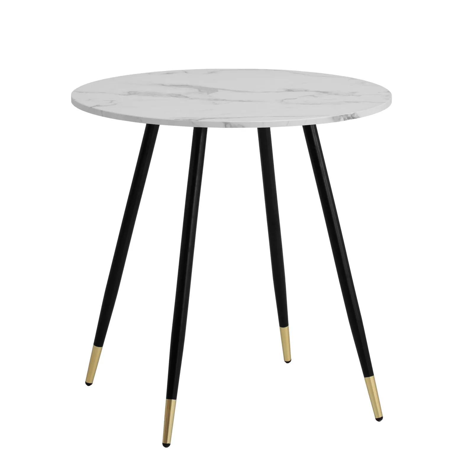 FineBuy Esszimmertisch, Weiß – 75 × 75 × 76 cm