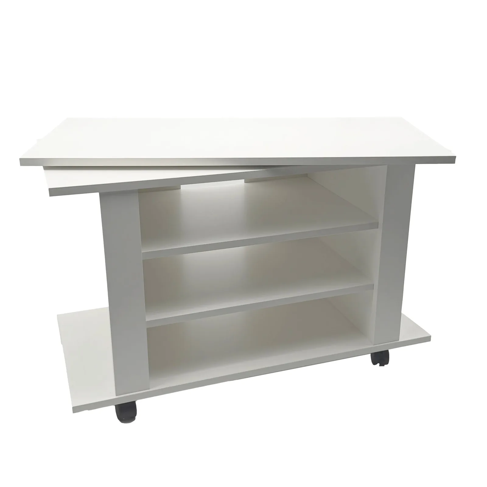 FineBuy TV Lowboard, Weiß – 78 cm