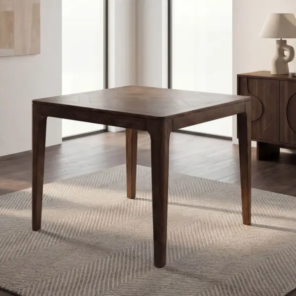 FineBuy Esstisch Massivholz Mango, 80 × 80 cm – für 4 Personen