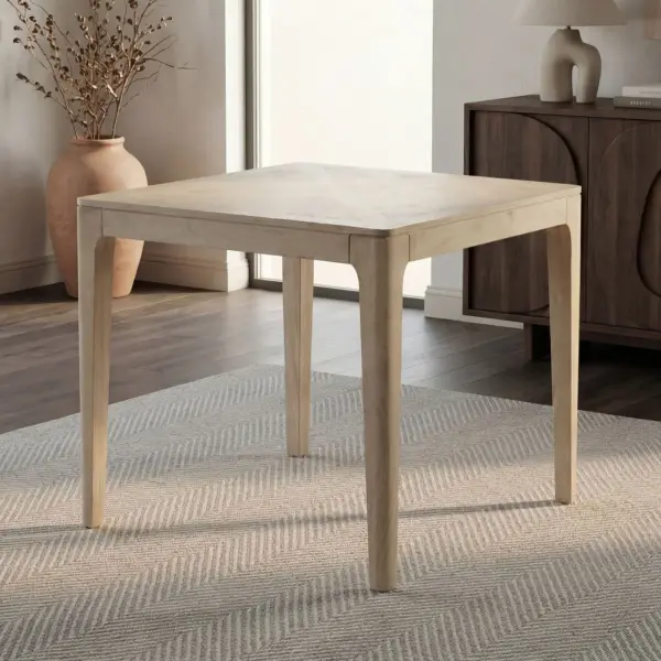 FineBuy Esstisch Massivholz Mango, 80 × 80 cm – für 4 Personen