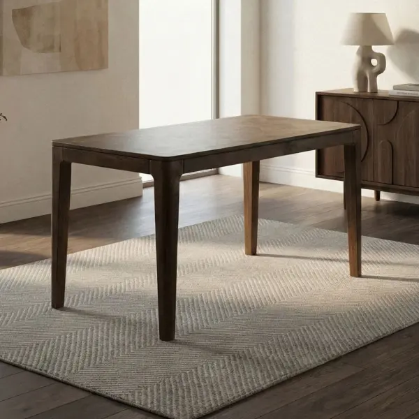 FineBuy Esstisch Massivholz Mango, 120 × 60 cm – für 6 Personen